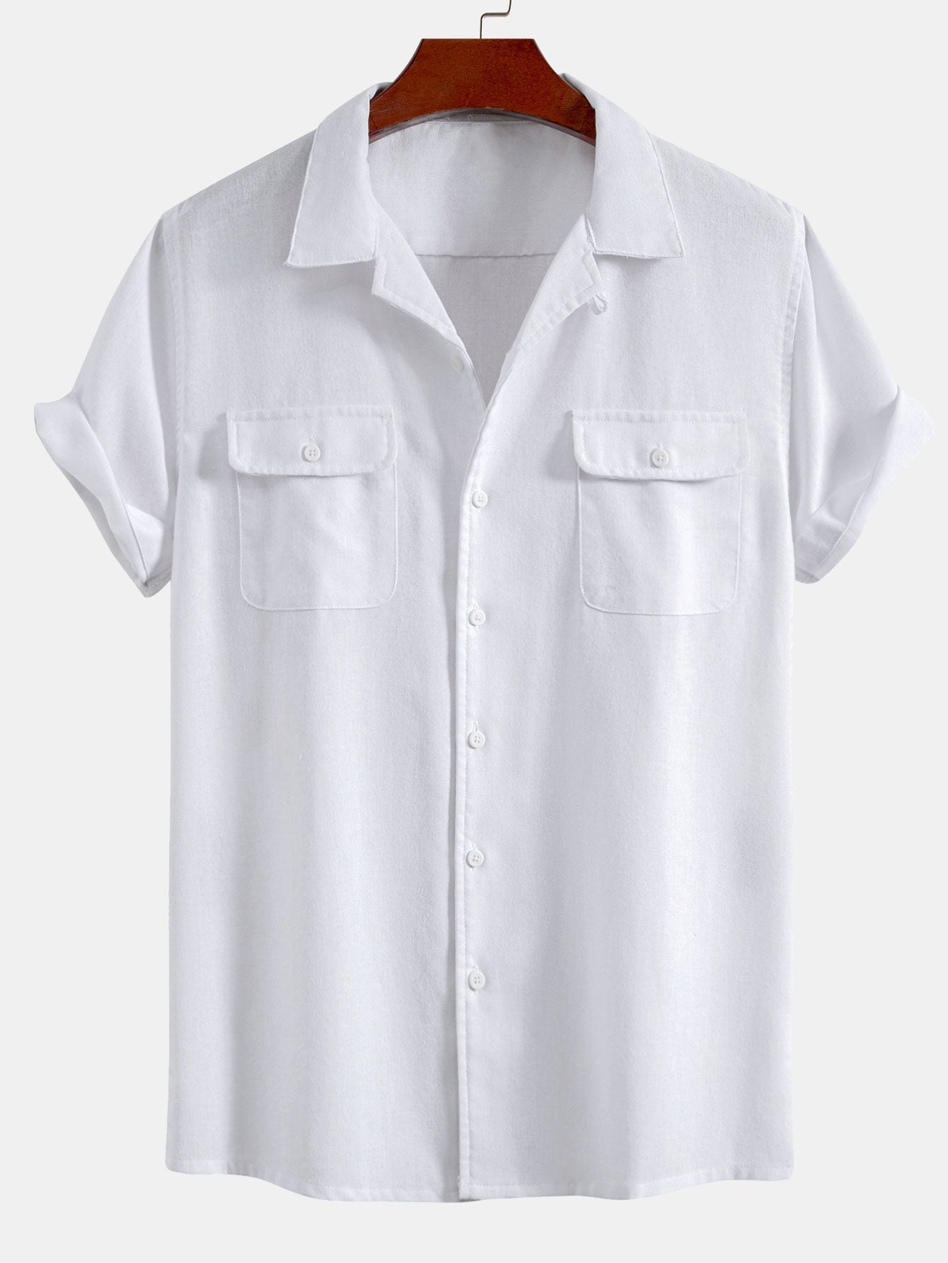 Pocketed Linen Cuban Shirt
