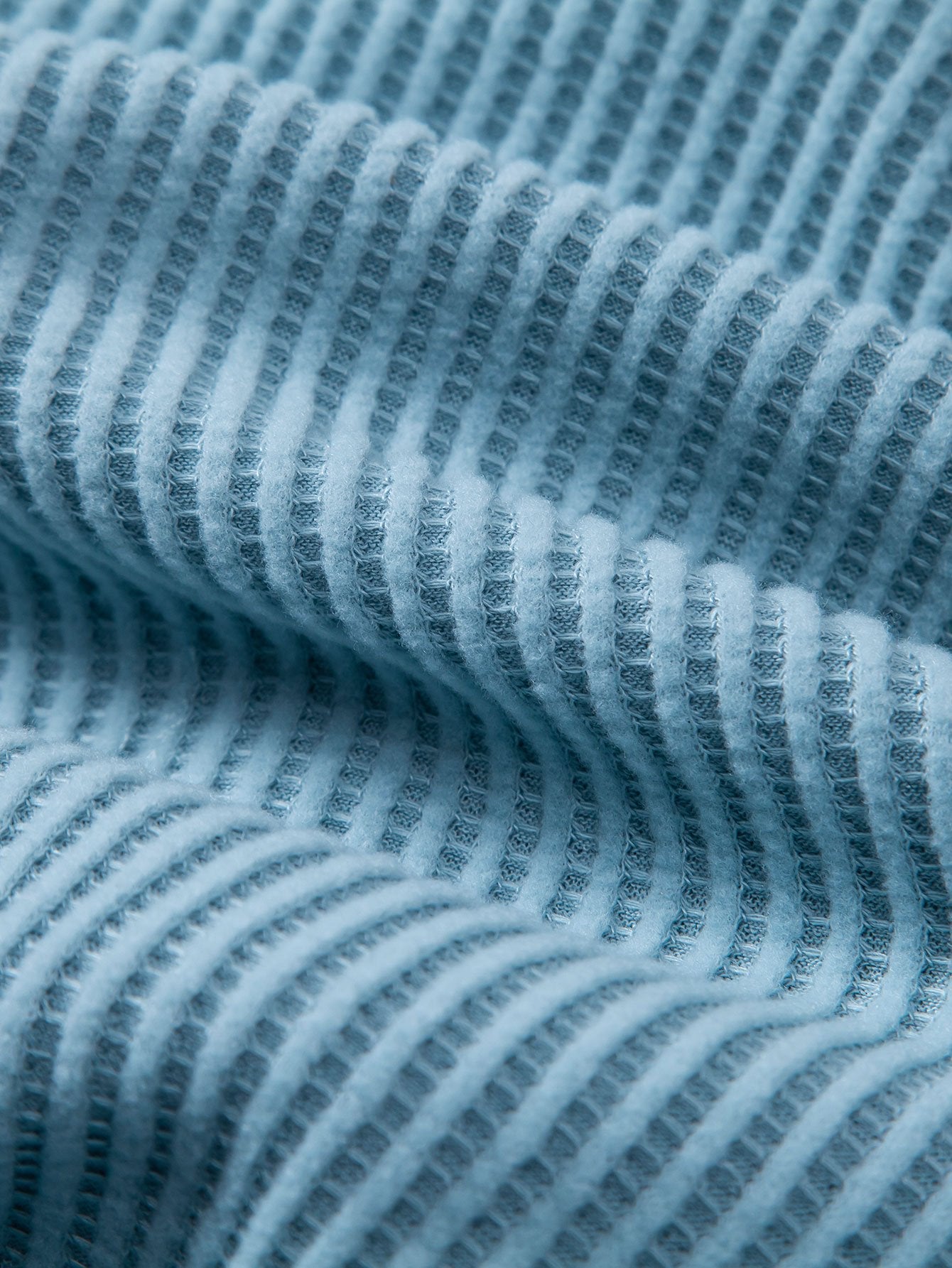 Button-Up Waffle Knit Shirt