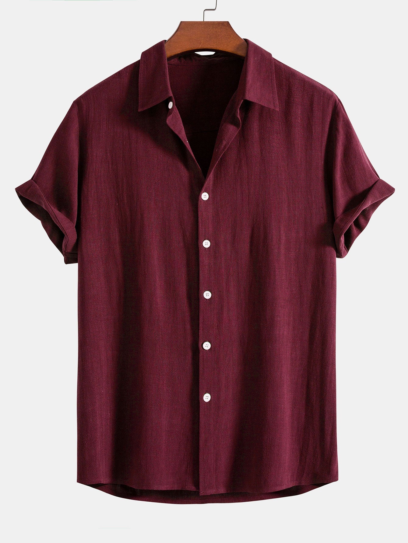 Button-Up Shirt in Linen-Rayon Blend