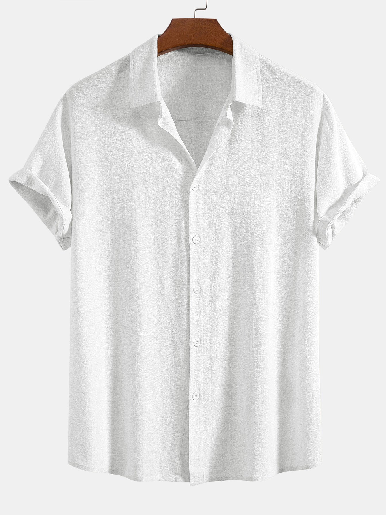 Button-Up Shirt in Linen-Rayon Blend