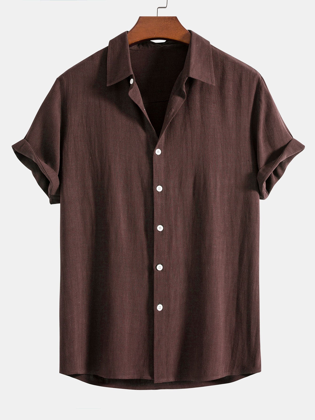 Button-Up Shirt in Linen-Rayon Blend