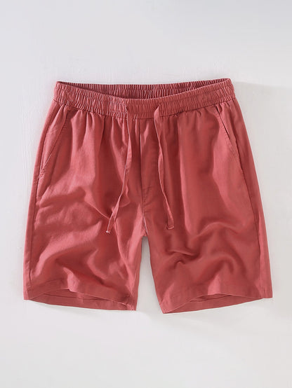 Drawstring Linen Shorts