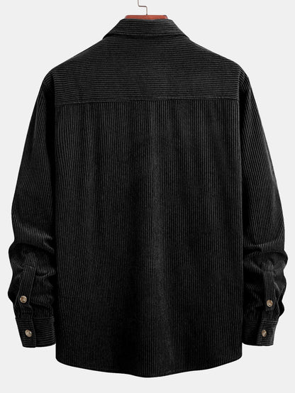 Camicia in velluto a coste con bottoni