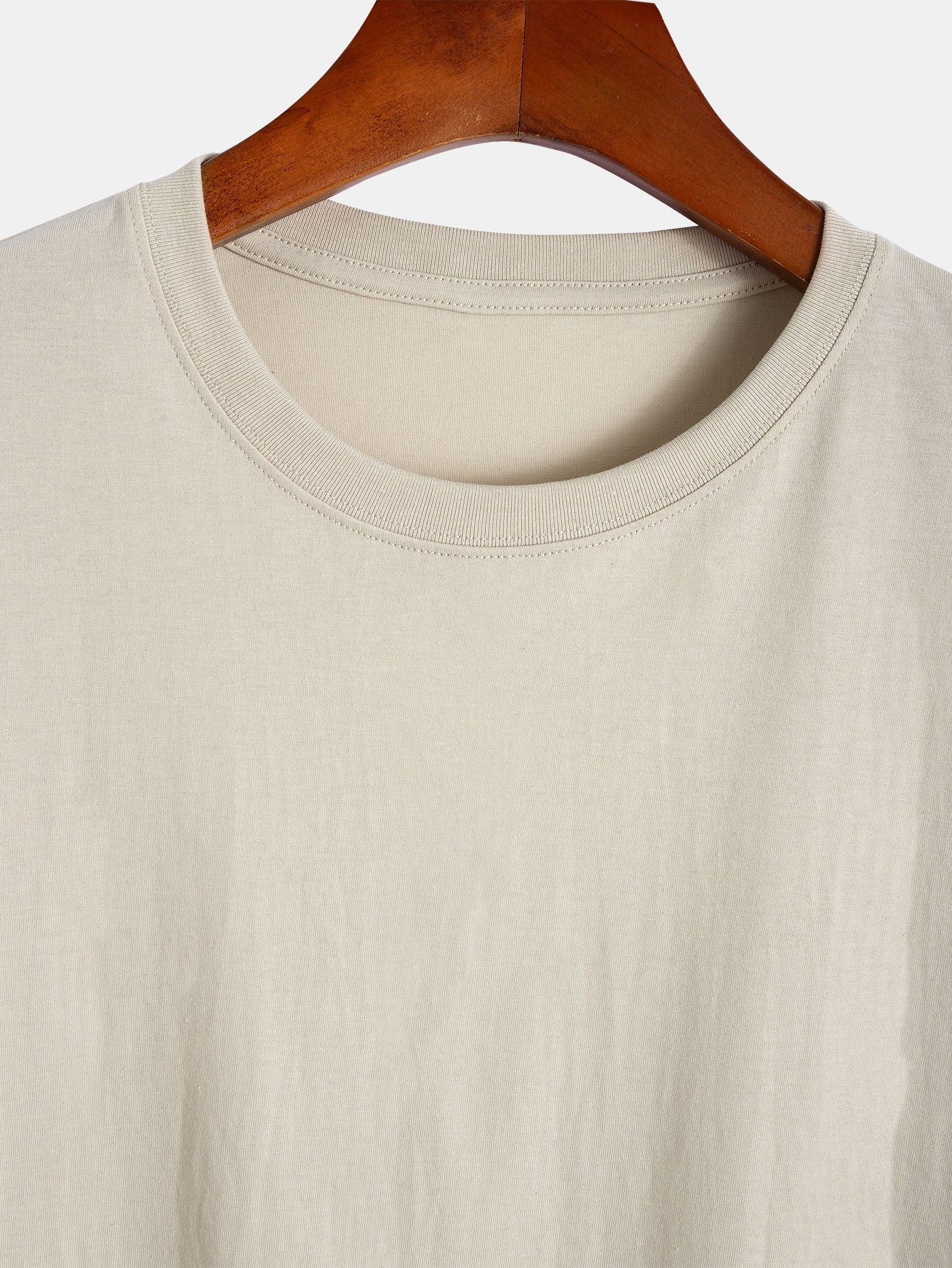 Set of 3 Essential Cotton Arc Hem T-Shirts