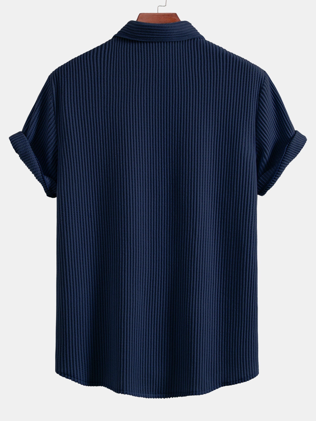 Camicia a nido d'ape con bottoni