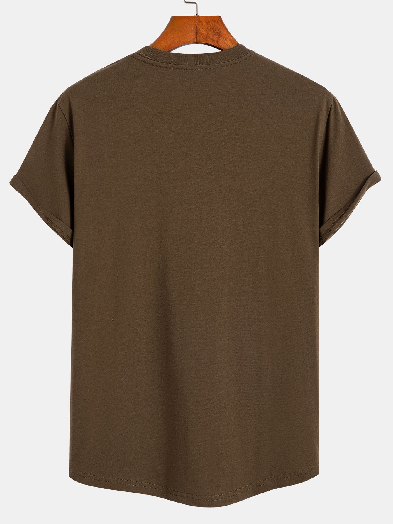 Set of 3 Essential Cotton Arc Hem T-Shirts