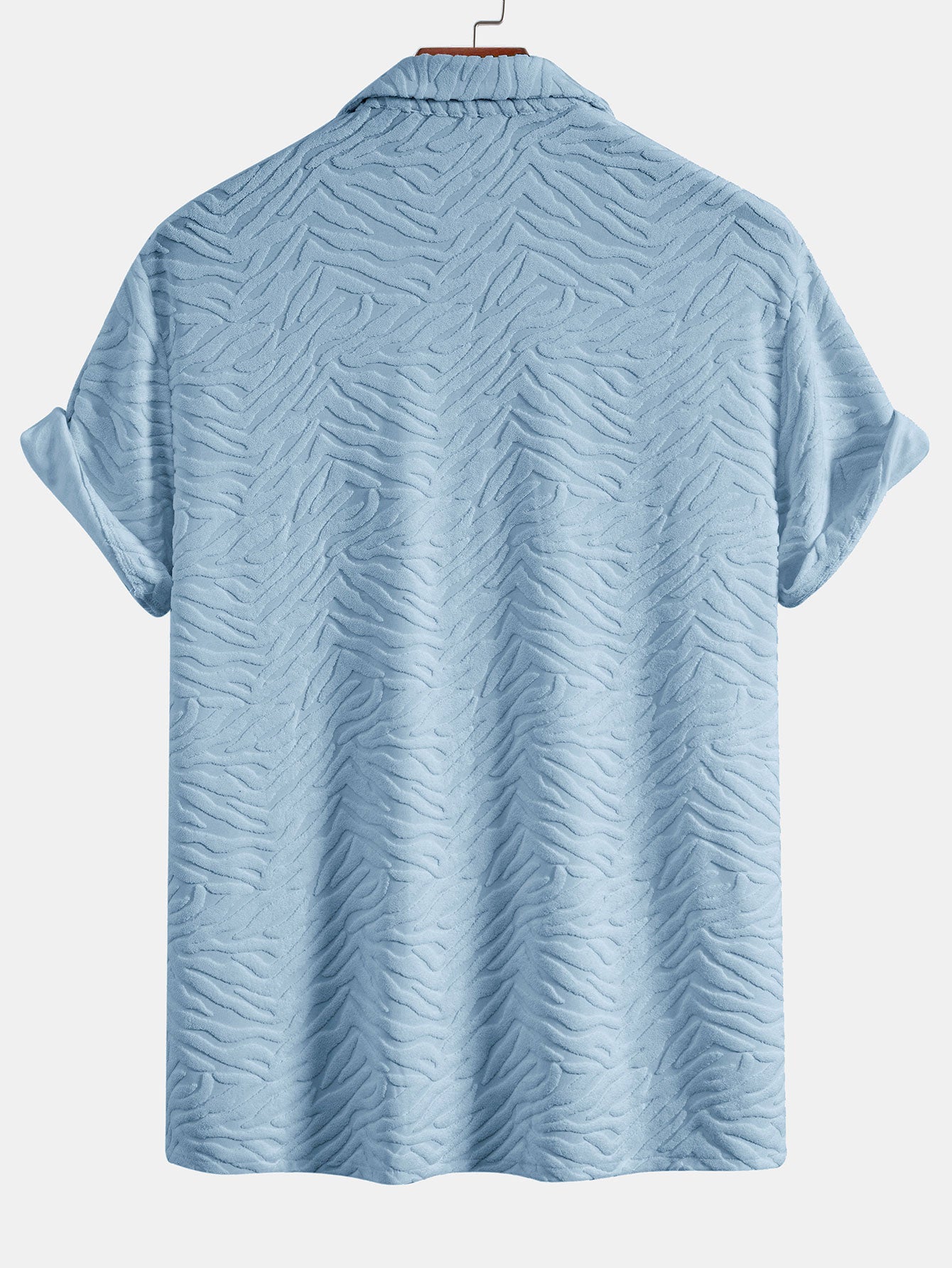 Animal Print Terry Cuban Shirt