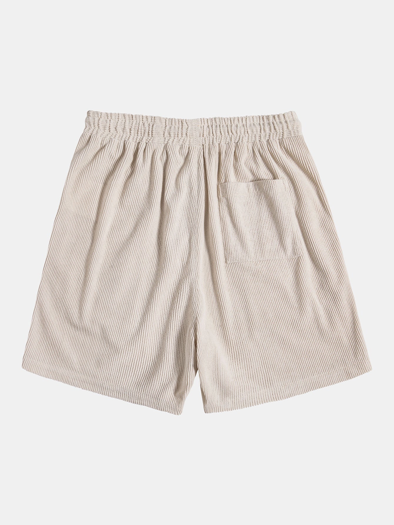 Short-Sleeve Corduroy Button-Up Shirt with Matching Shorts