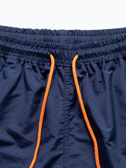 Men's Mid-Length Drawstring Swim Trunks