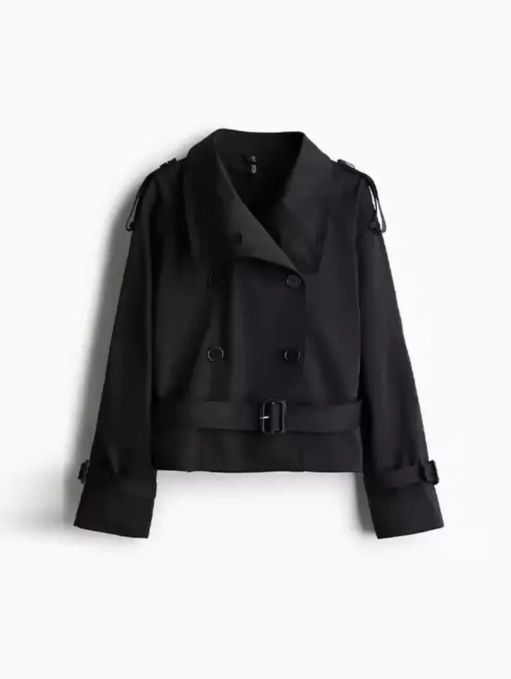 Cropped trench coat