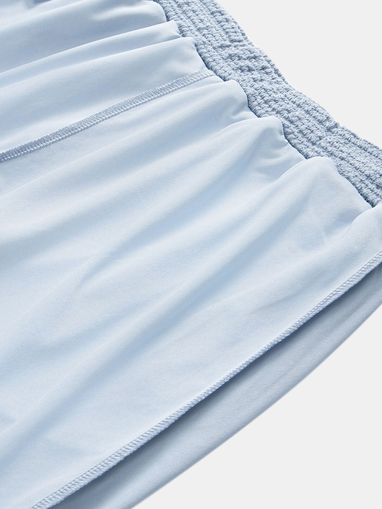 Completo camicia e pantaloncini cubani con trama a nido d'ape