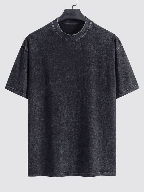 Casual Oversized Distressed Drop Shoulder T-Shirt