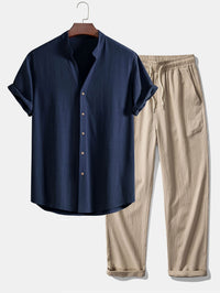 navy & tan