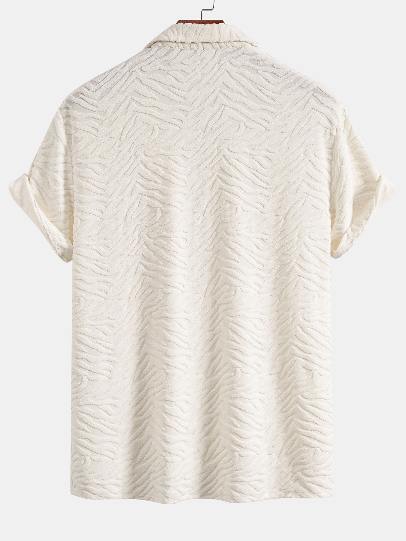 Animal Print Terry Cuban Shirt