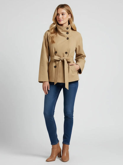 Cropped trenchcoat