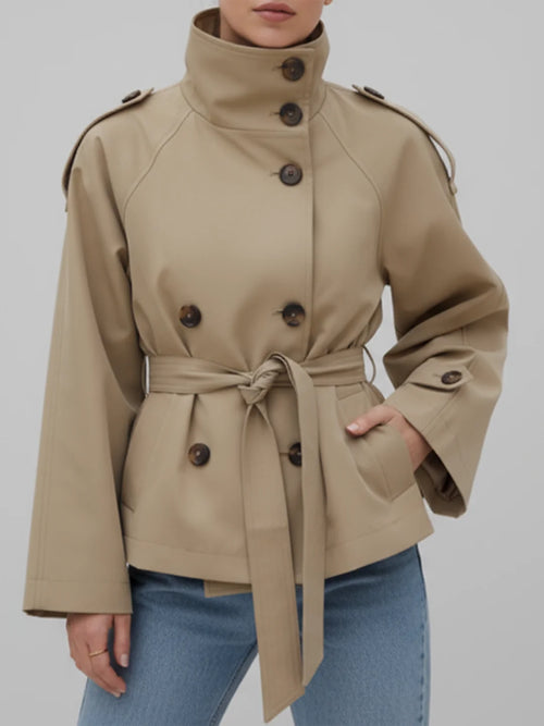 Cropped trenchcoat