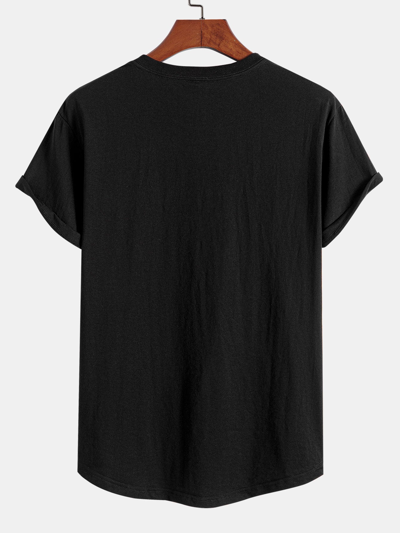 T-shirt con orlo ad arco e stampa Tokyo Ukiyo-e in cotone