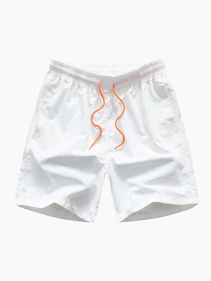 Men's Mid-Length Drawstring Swim Trunks