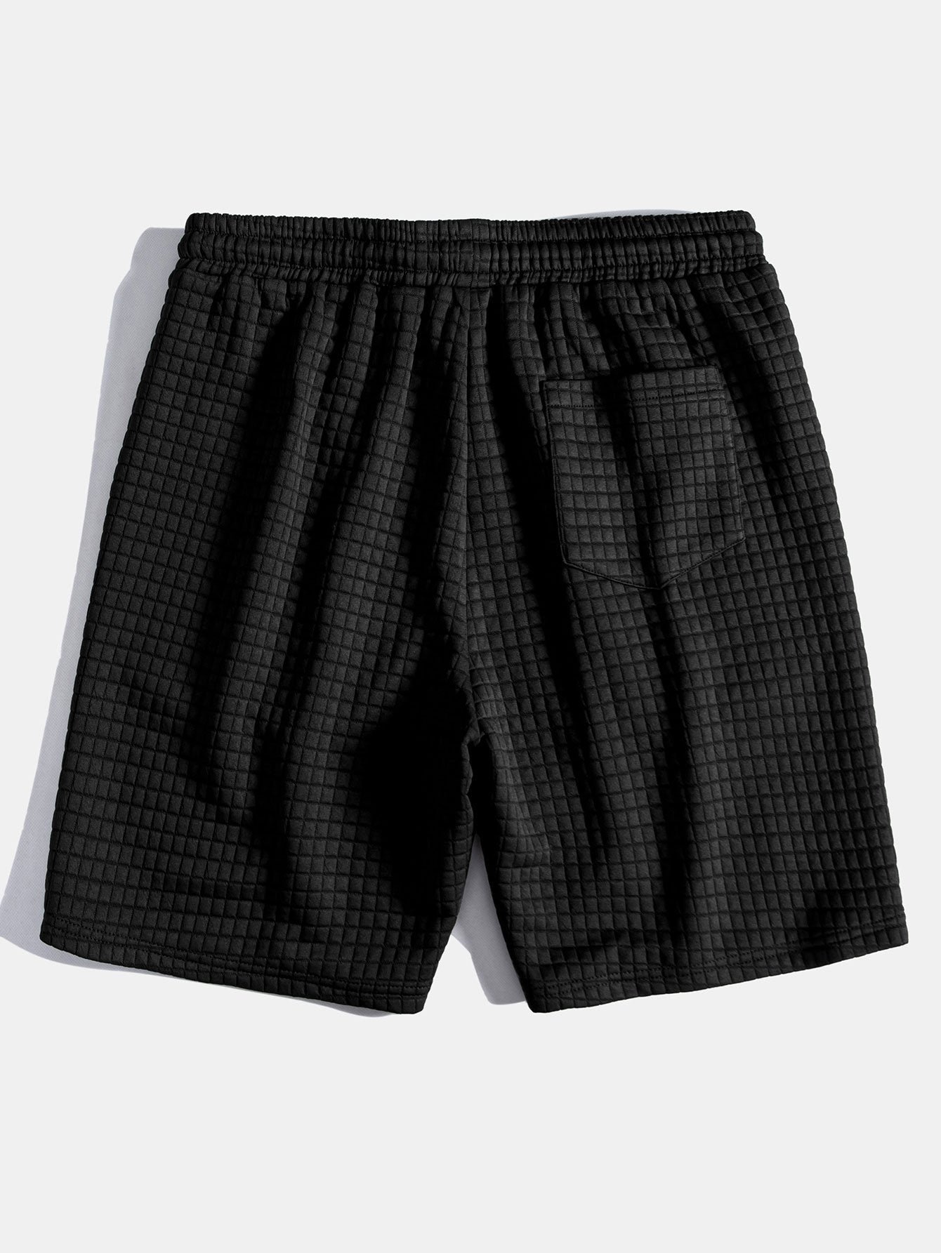 Waffle Knit Drawstring Shorts