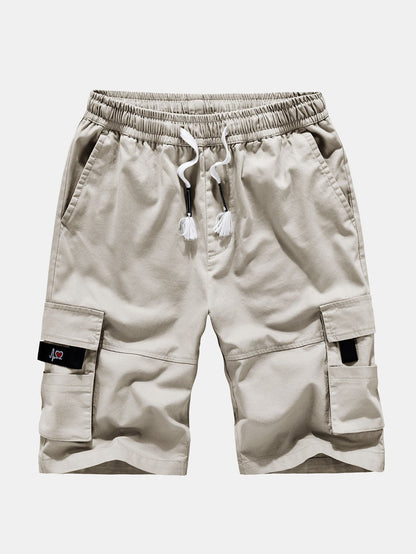 Pantaloncini cargo chino con vita regolabile