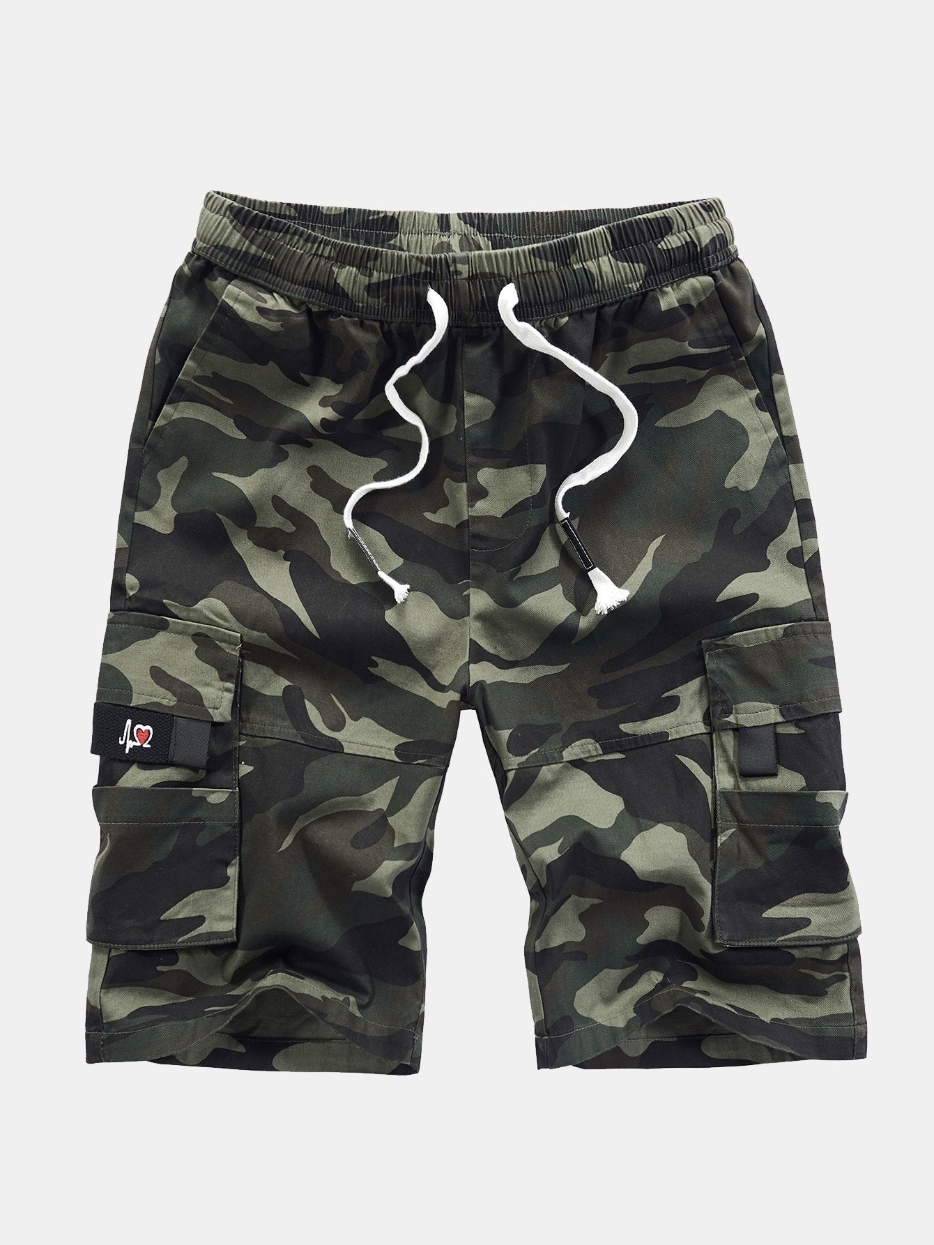 Pantaloncini cargo chino con vita regolabile
