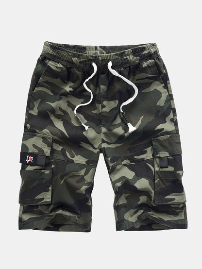 Pantaloncini cargo chino con vita regolabile