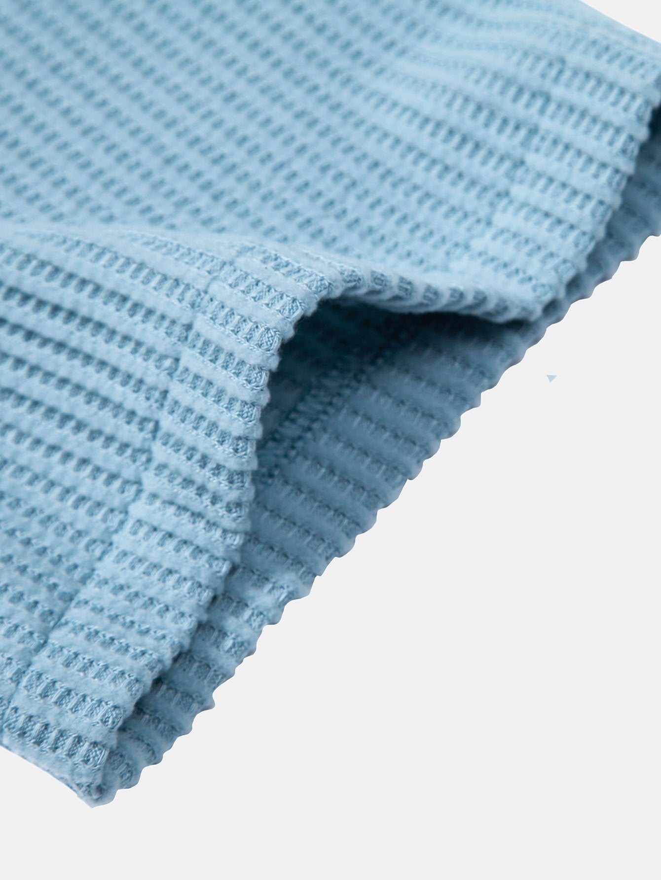 Chemise boutonnée gaufrée avec short gaufré à cordon assorti