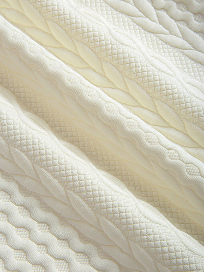 Textured Jacquard Polo with Twist Design