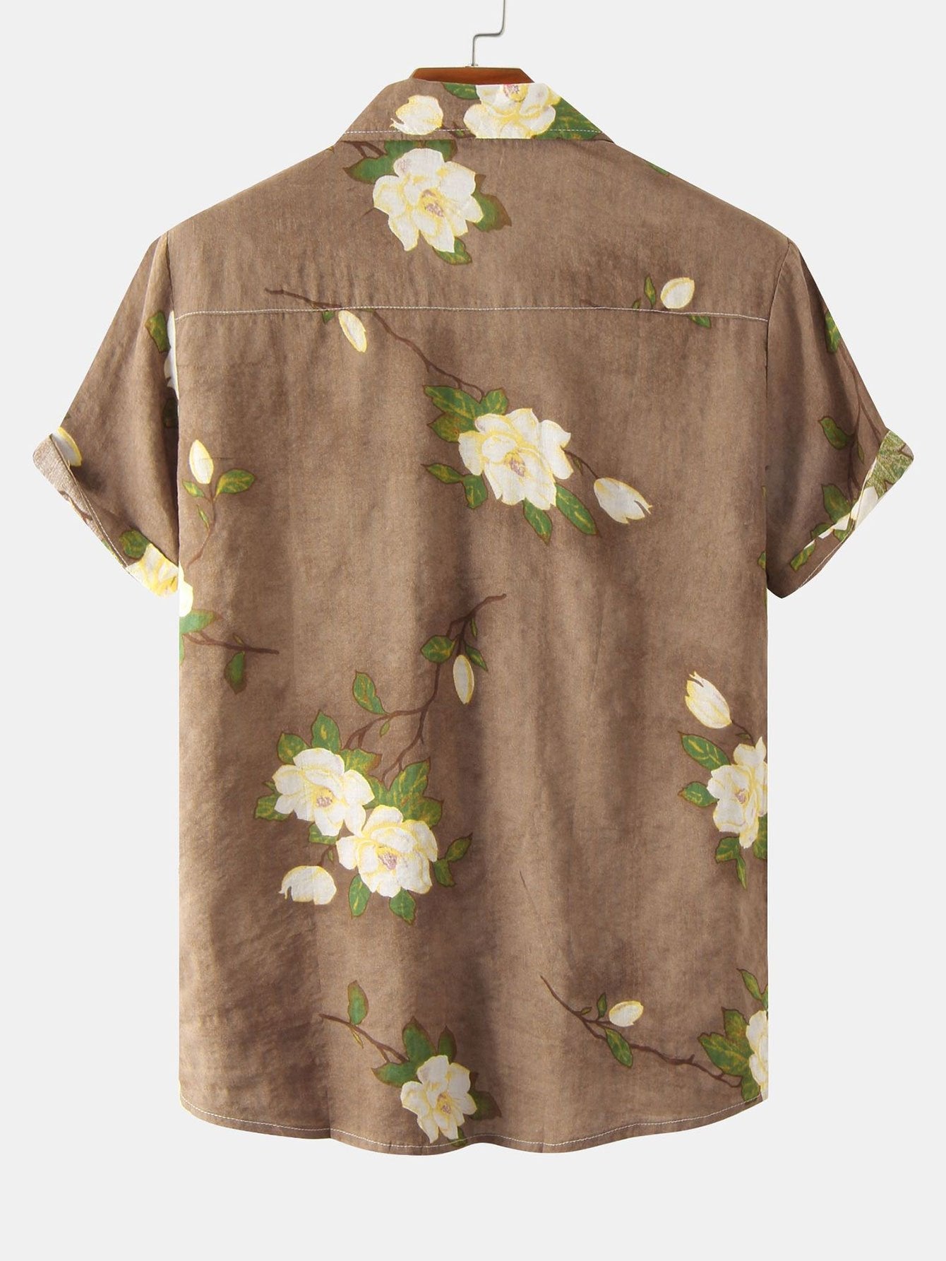 Floral Patterned Button-Up Shirt