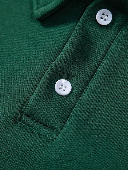 Comfortable Relaxed Fit Polo Neck Sweatshirt