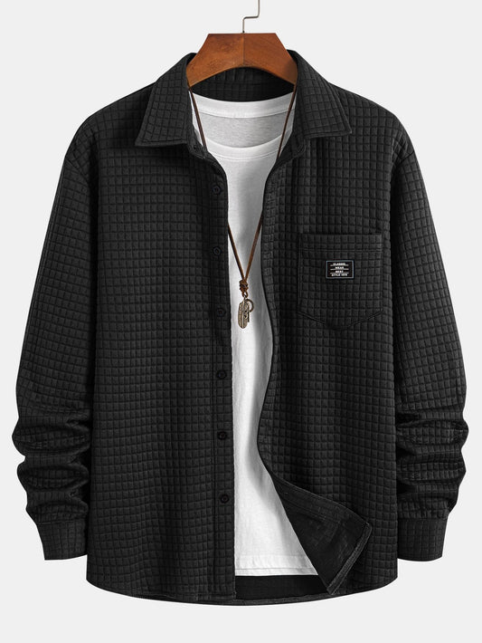 Camicia abbottonata a nido d'ape