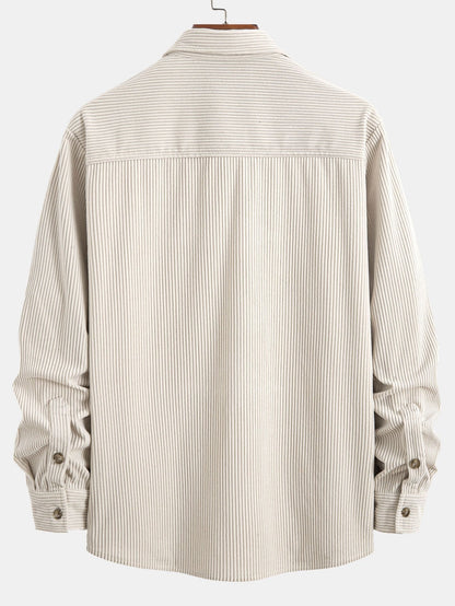 Camicia in velluto a coste con bottoni