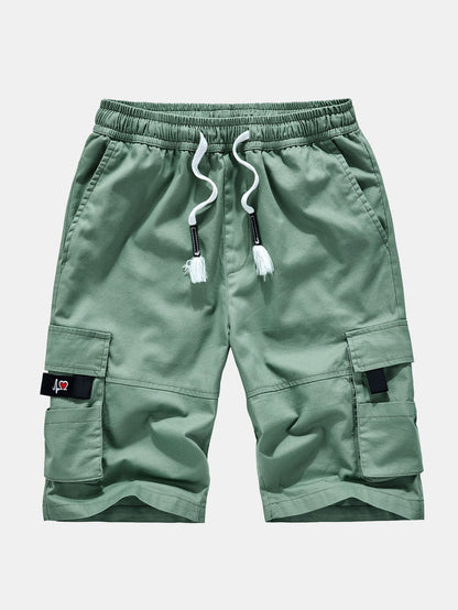 Pantaloncini cargo chino con vita regolabile
