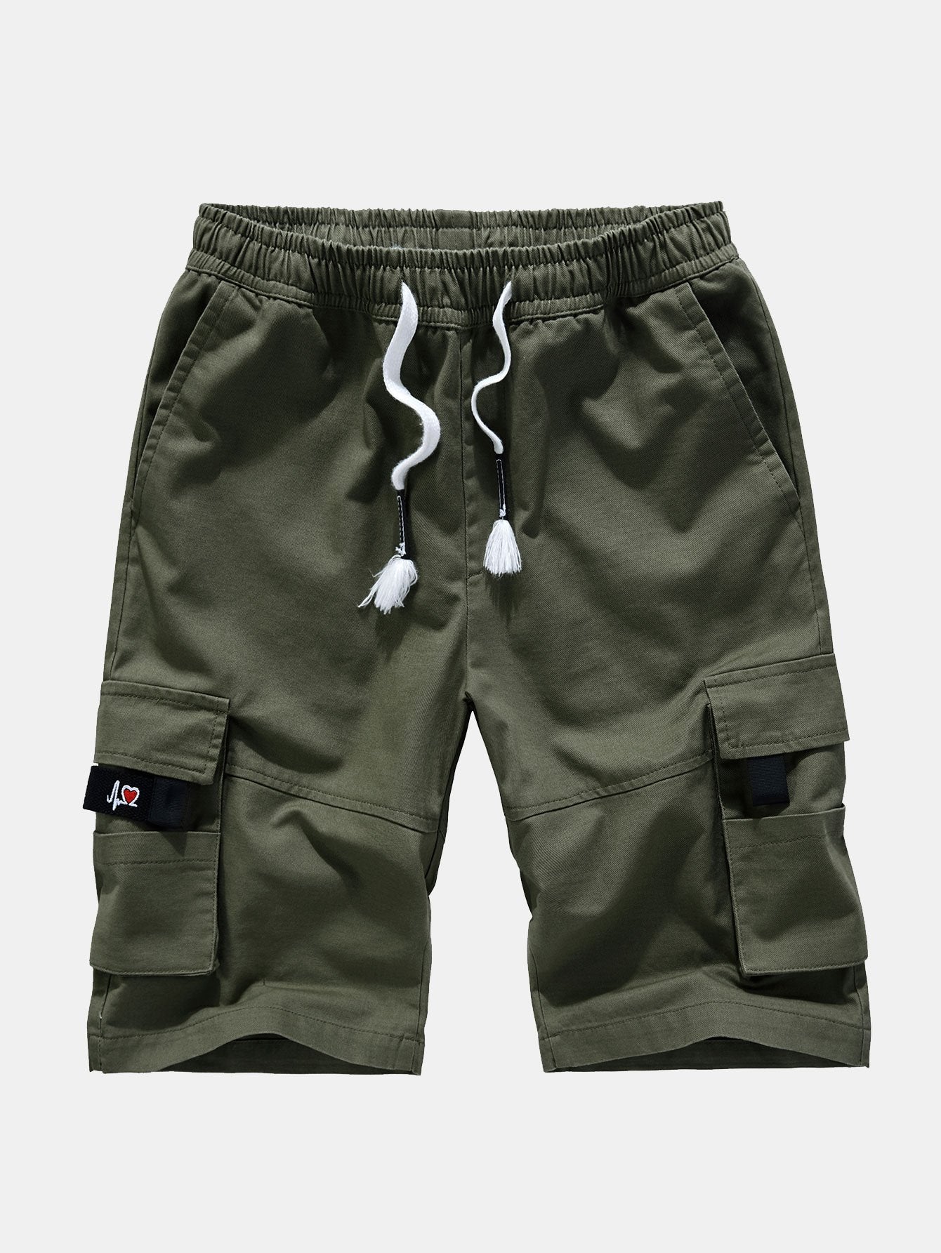 Pantaloncini cargo chino con vita regolabile