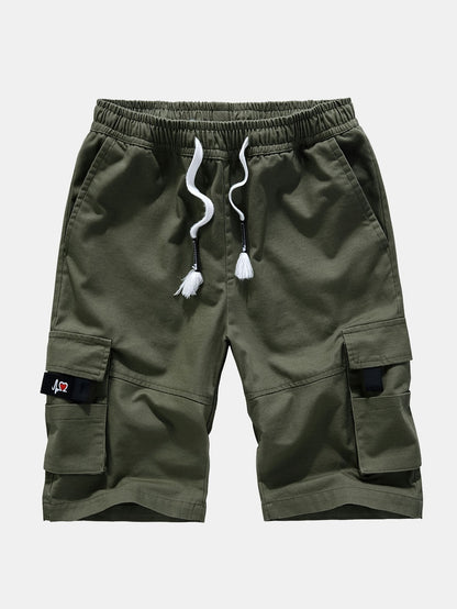 Pantaloncini cargo chino con vita regolabile
