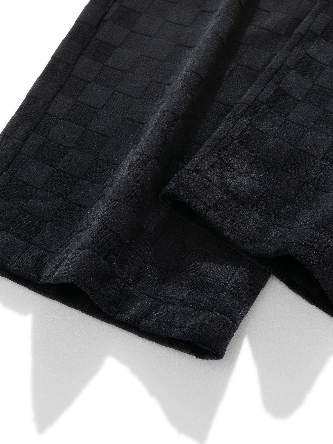 Plaid Straight Leg Trousers