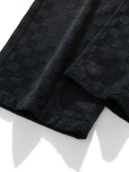 Plaid Straight Leg Trousers