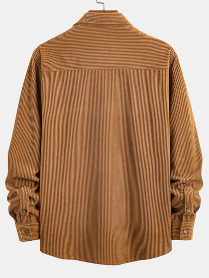 Camicia in velluto a coste con bottoni