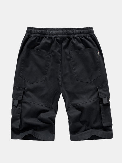 Pantaloncini cargo chino con vita regolabile