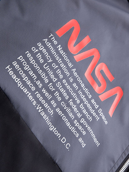 Spacious NASA Graphic Bomber Jacket