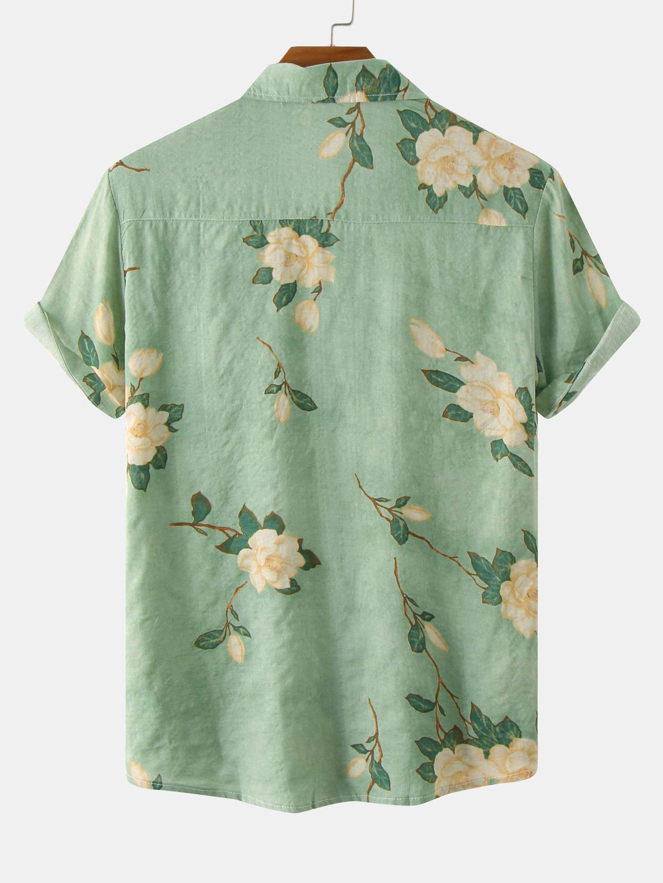 Floral Patterned Button-Up Shirt