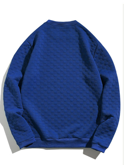 Pullover jacquard a quadri