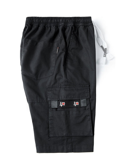 Pantaloncini cargo chino con vita regolabile